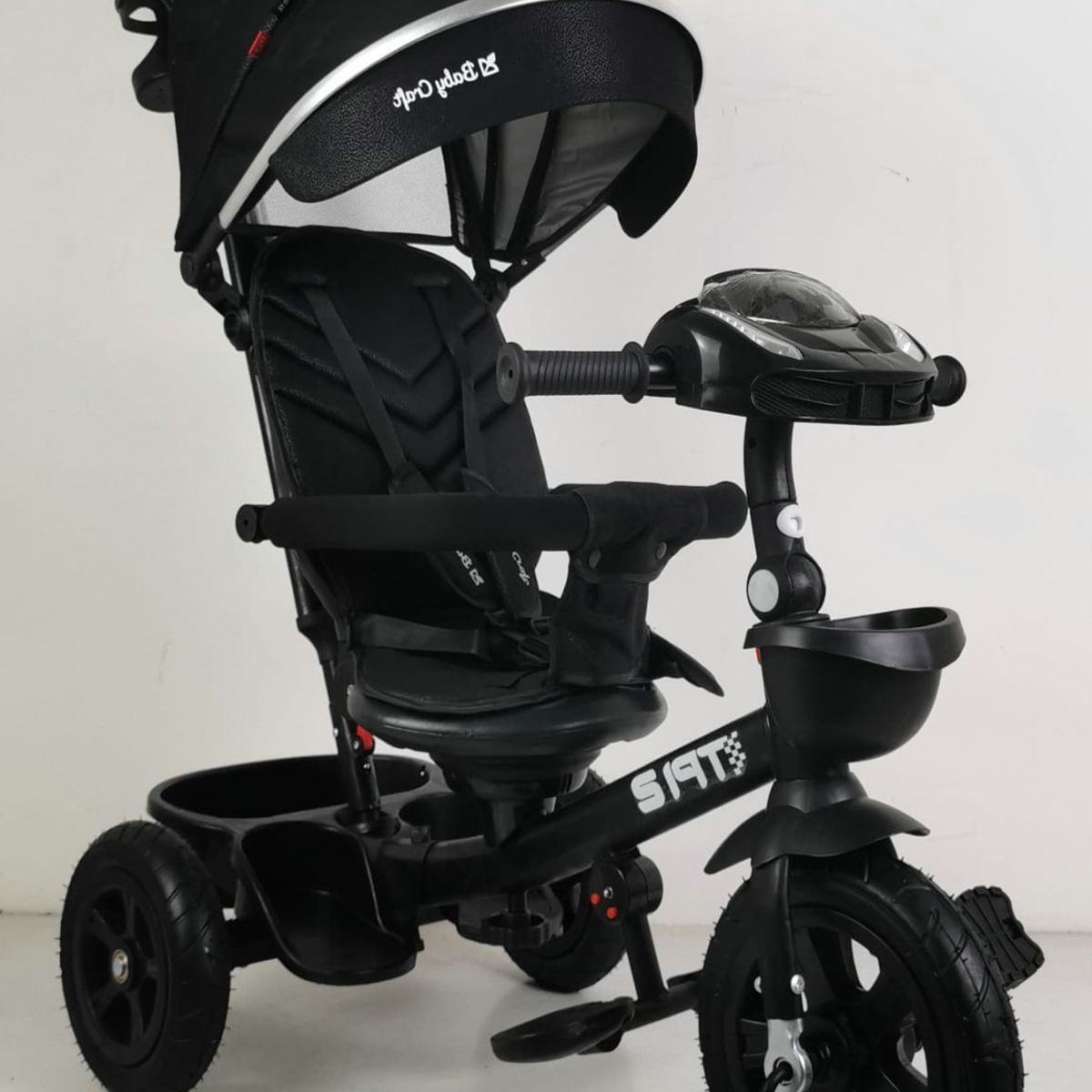 BABY HAPPY - Triciclo Multietapas para niños Cross Bh Usb Bluetooth NEGRO