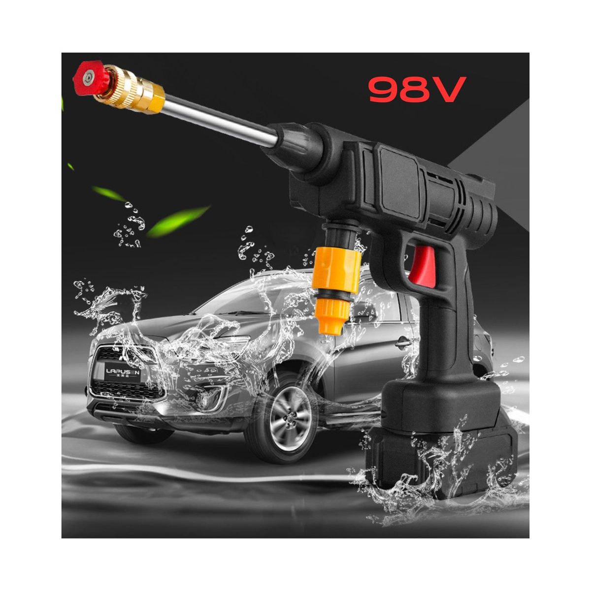 ROHS - Hidrolavadora Portatil Recargable con bateria de 98V Bateria GRANDE