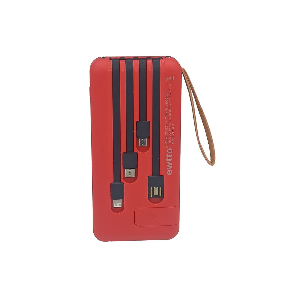 EWTTO - Cargador Portatil EWTTO ET-E2101 Rojo