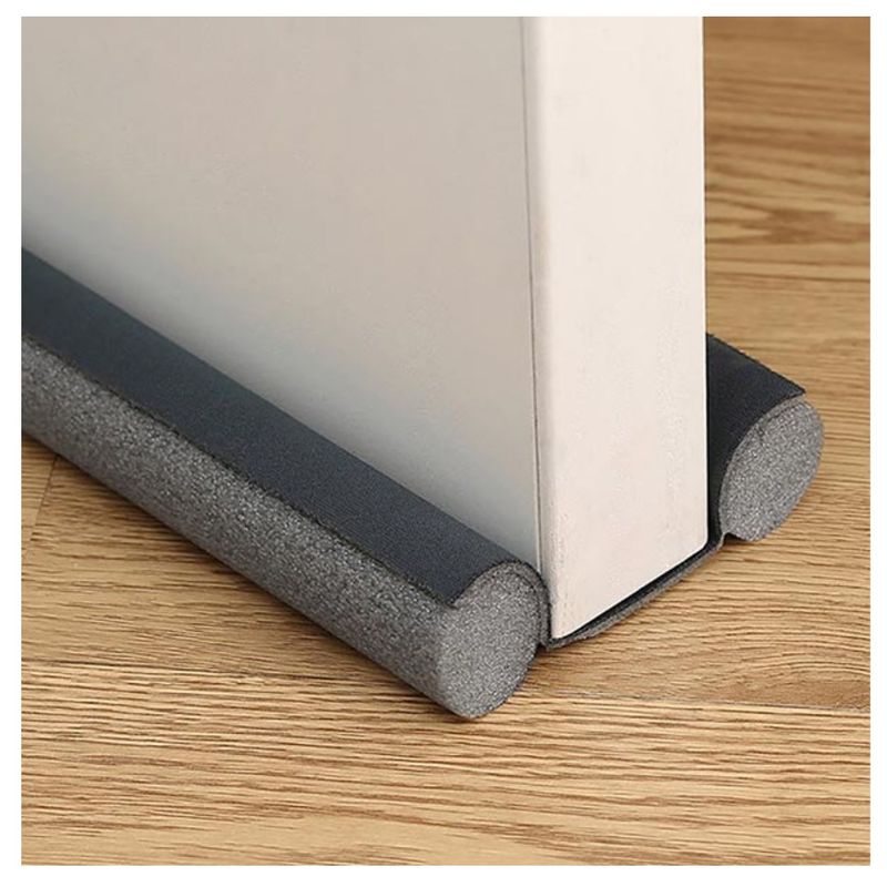 GENERICO - Burlete de Espuma 95cm Sellado de Puerta PLOMO