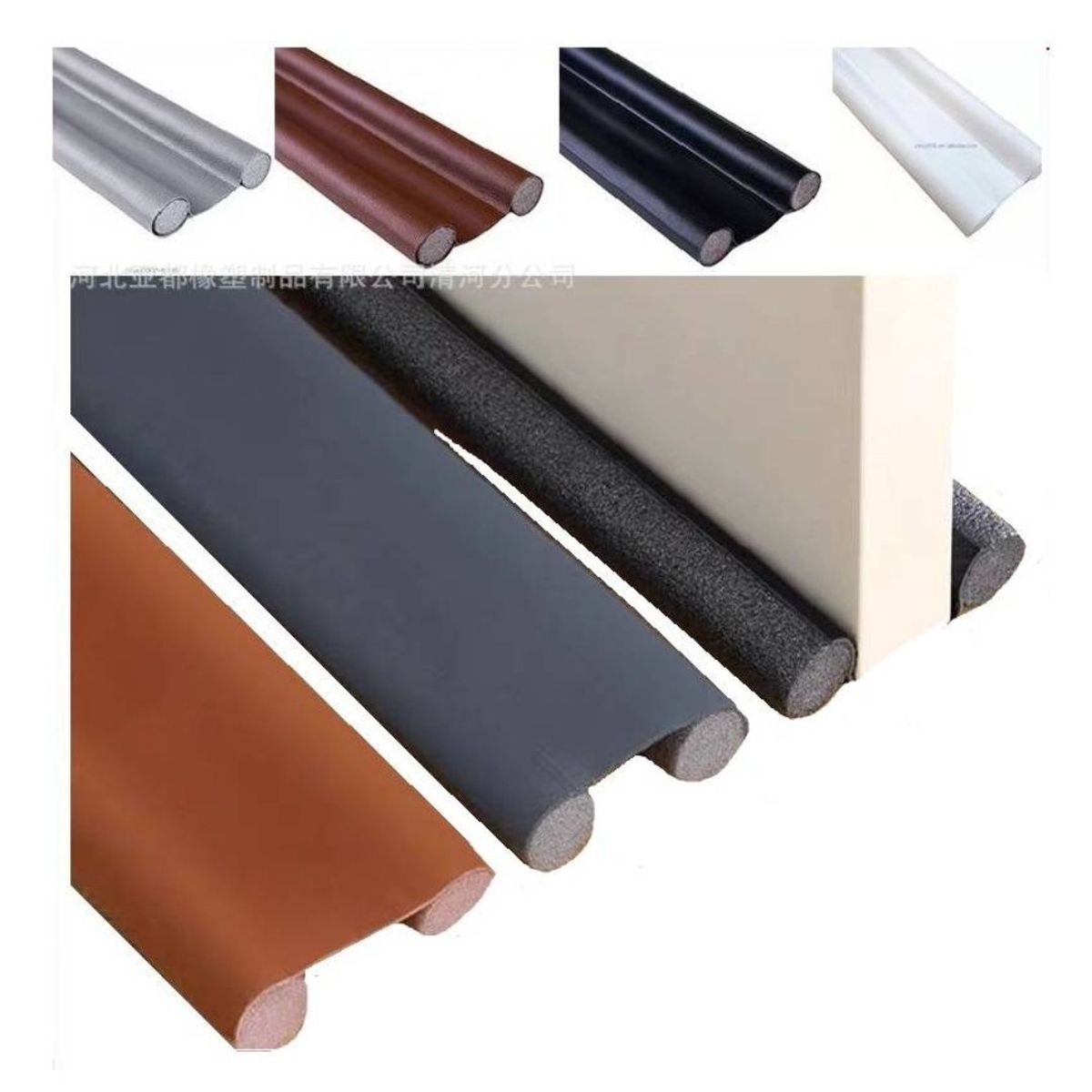 GENERICO - Burlete de Espuma 95cm Sellado de Puerta PLOMO