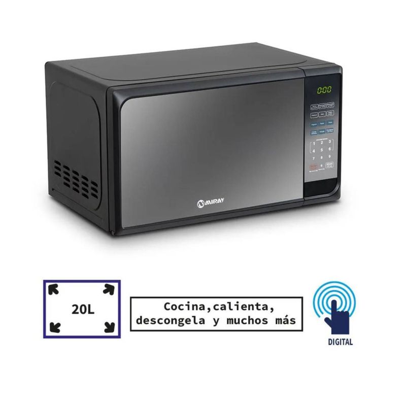 MIRAY - Horno Microondas MIRAY HMM-20L Negro