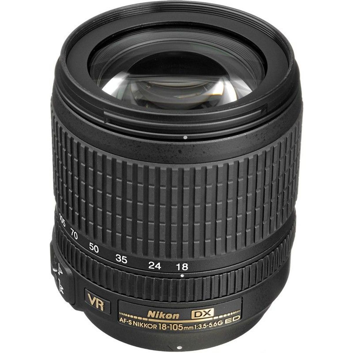 NIKON - Nikon AF-S DX NIKKOR 18-105mm f/3.5-5.6G ED VR Lens - Negro