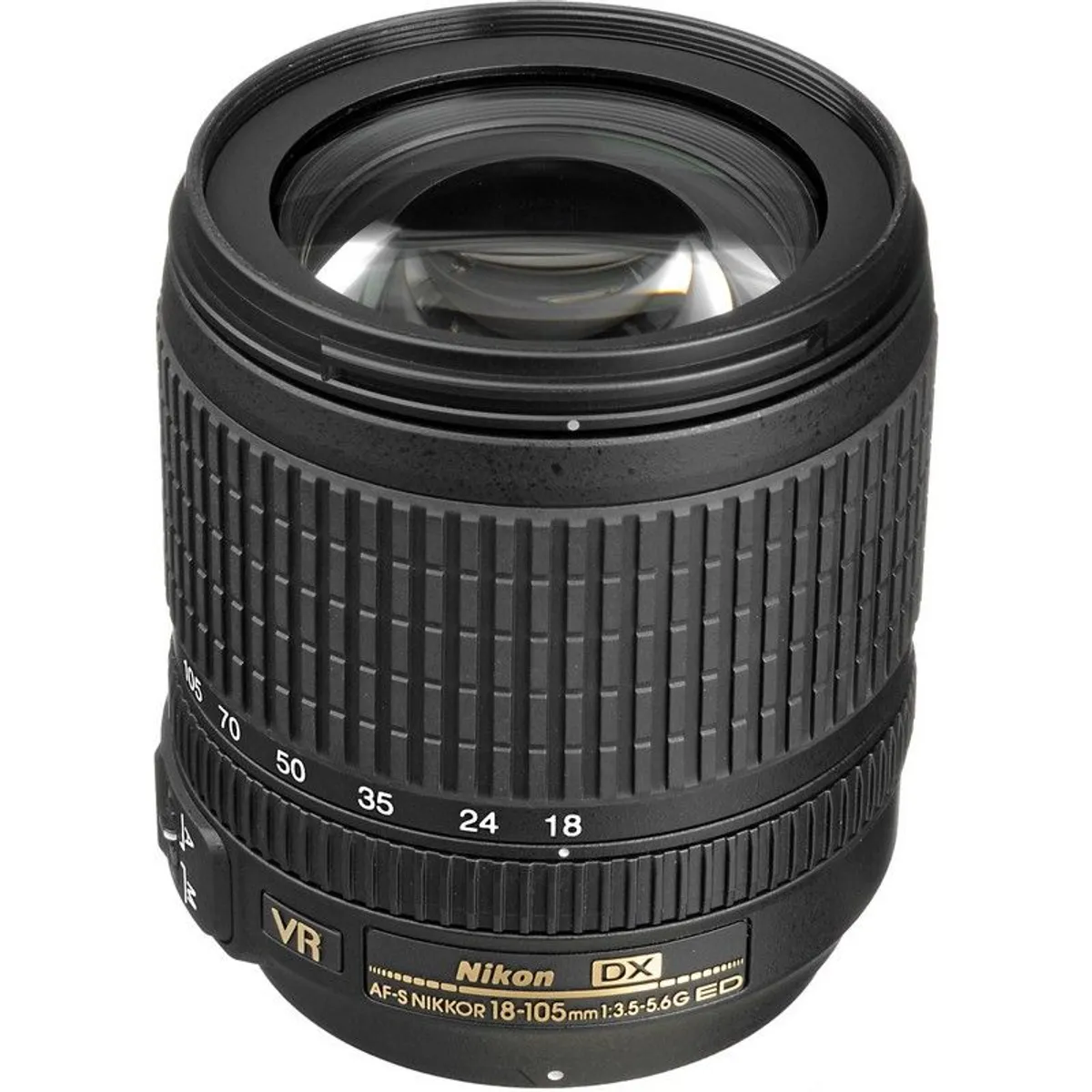 NIKON - Nikon AF-S DX NIKKOR 18-105mm f/3.5-5.6G ED VR Lens - Negro