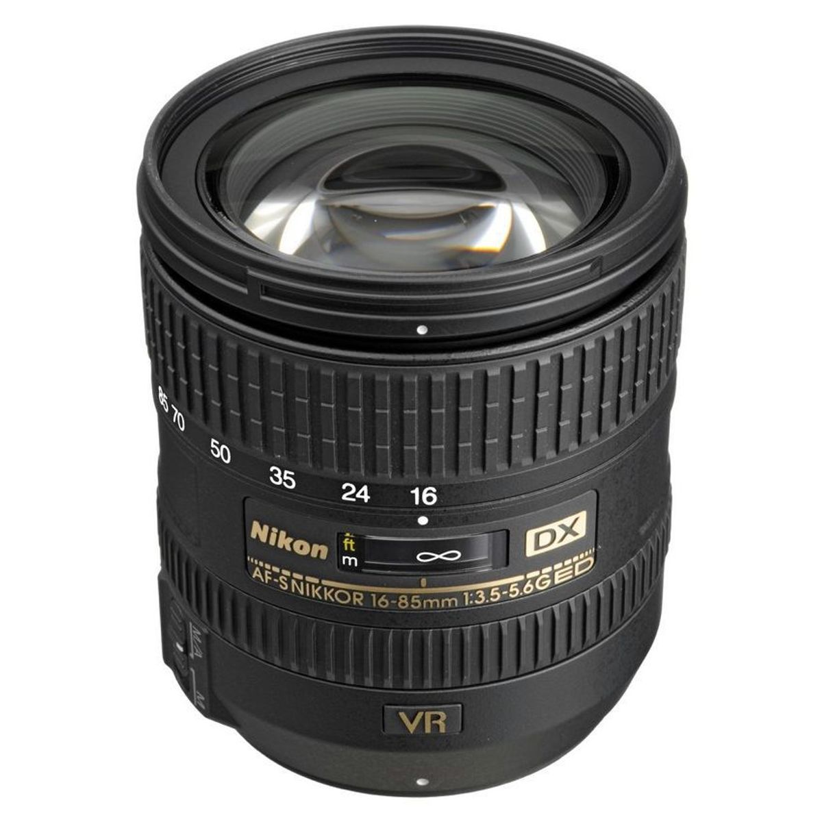 NIKON - Nikon AF-S DX NIKKOR 16-85mm f/3.5-5.6G ED VR Lens - Negro