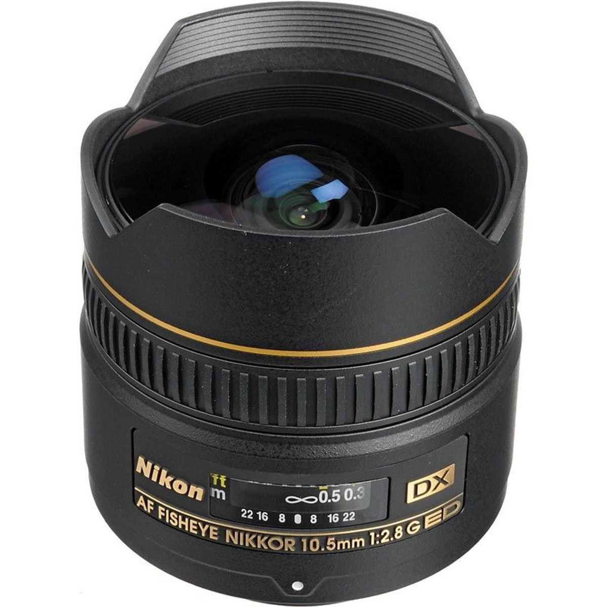 NIKON - Nikon AF DX Fisheye-NIKKOR 10.5mm f/2.8G ED Lens - Negro
