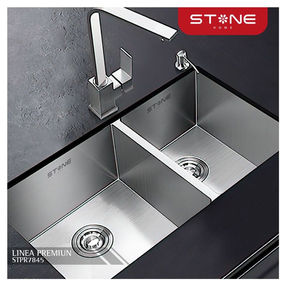 STONE - LAVADERO DE ACERO PREMIUM STPR7845 STONE