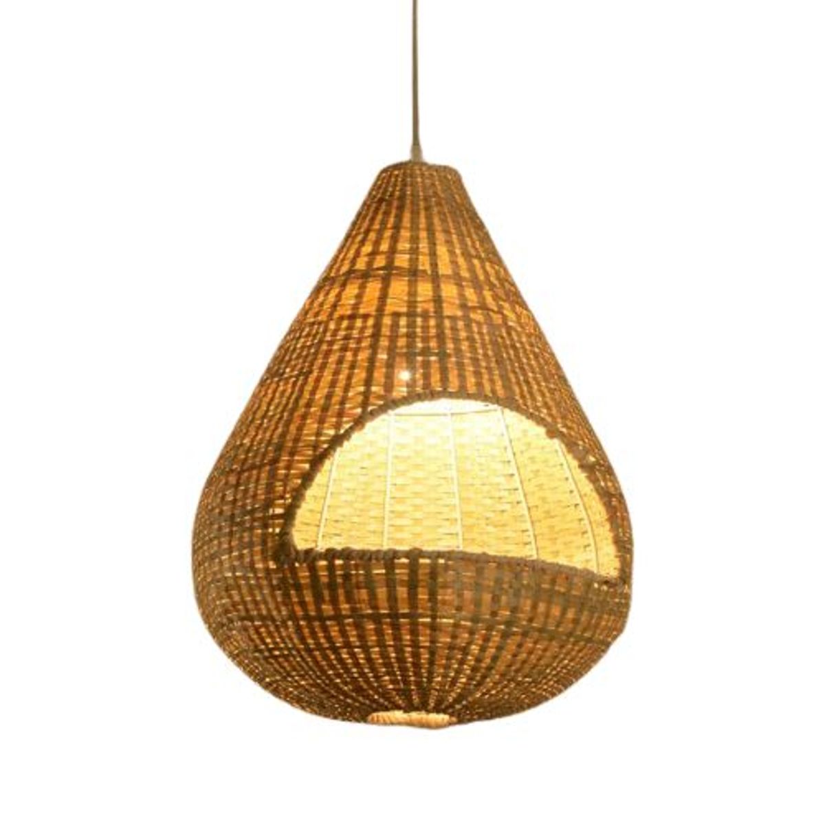 GENERICO - Lámpara colgante de bambú