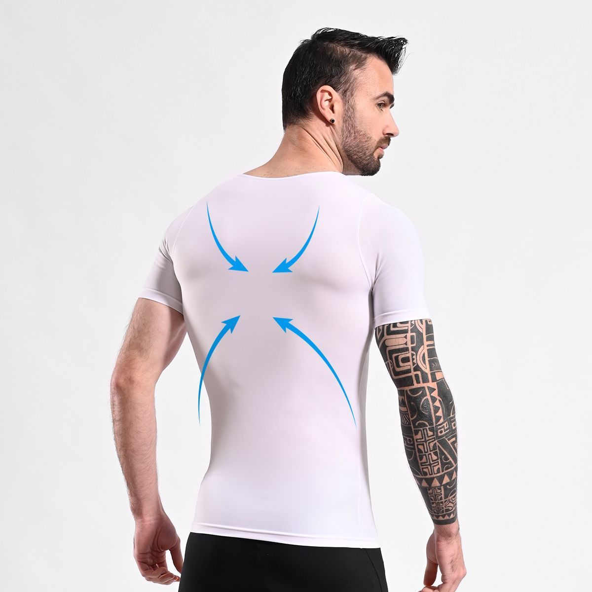 GENERICO - polo faja reductor alta compresión cintura flacidez y ginecomastia