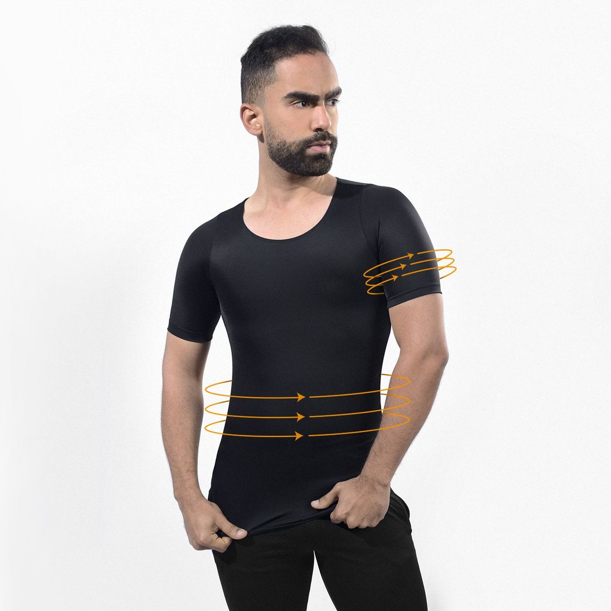 GENERICO - camiseta faja reductor cintura flacidez ginecomastia y abdomen