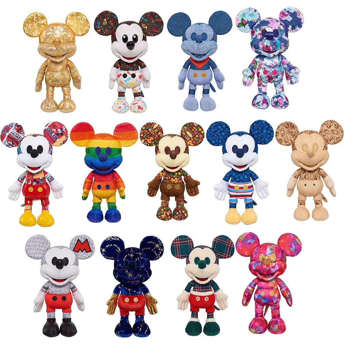 JUST PLAY - Disney Mickey Mouse - Set de 13 Peluches Para Coleccionistas