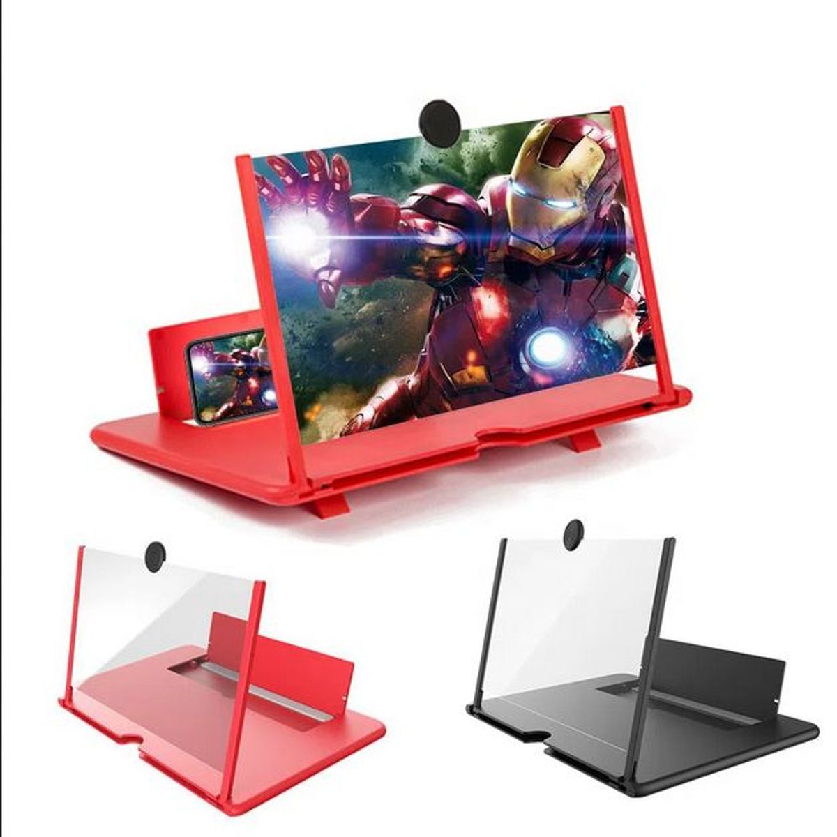 GENERICO - Amplificador de Pantalla para Celular color roja