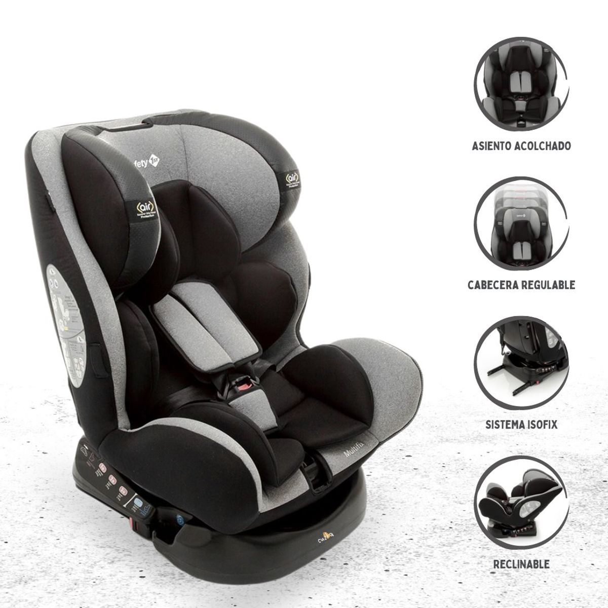 SAFETY 1ST - Silla Para Auto »MULTIFIX» GREY