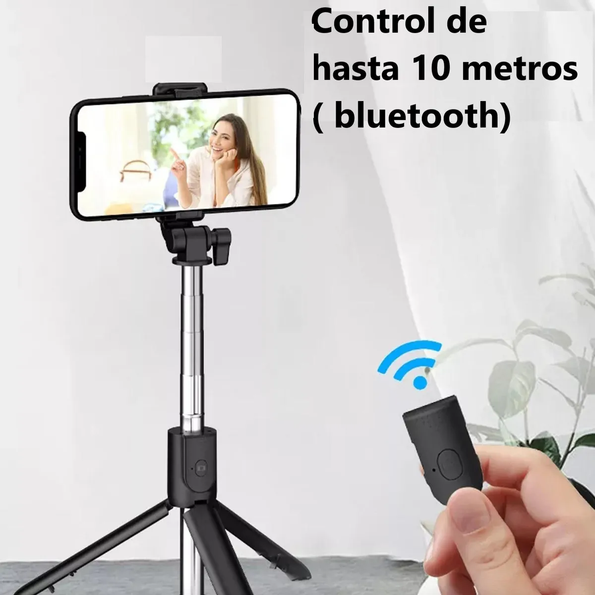 GENERICO - Palo Para Selfie Stick Tripode Con Bluetooth - 68cm