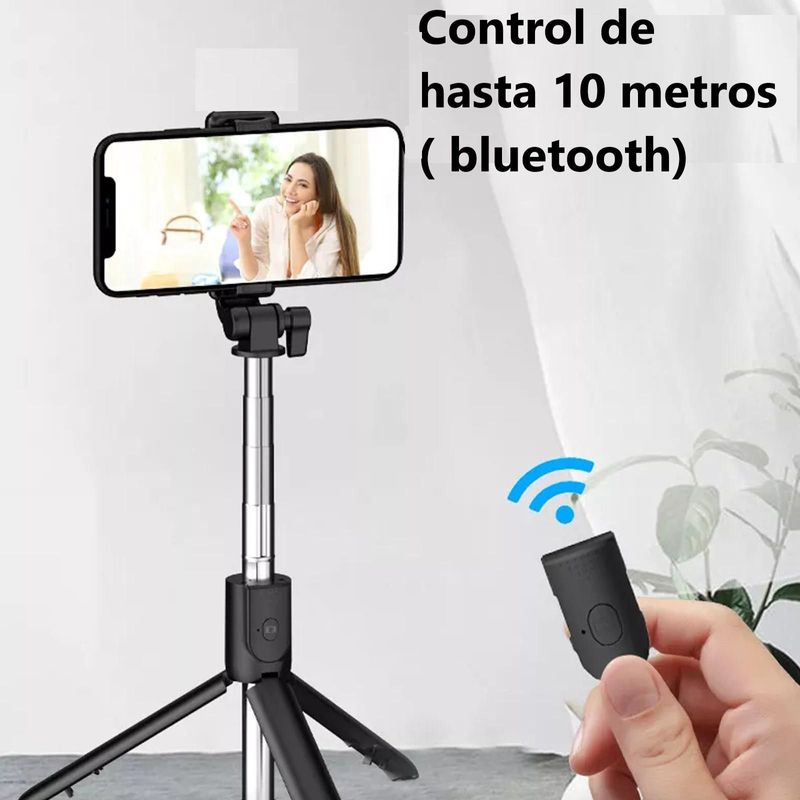 GENERICO - Palo Para Selfie Stick Tripode Con Bluetooth - 68cm
