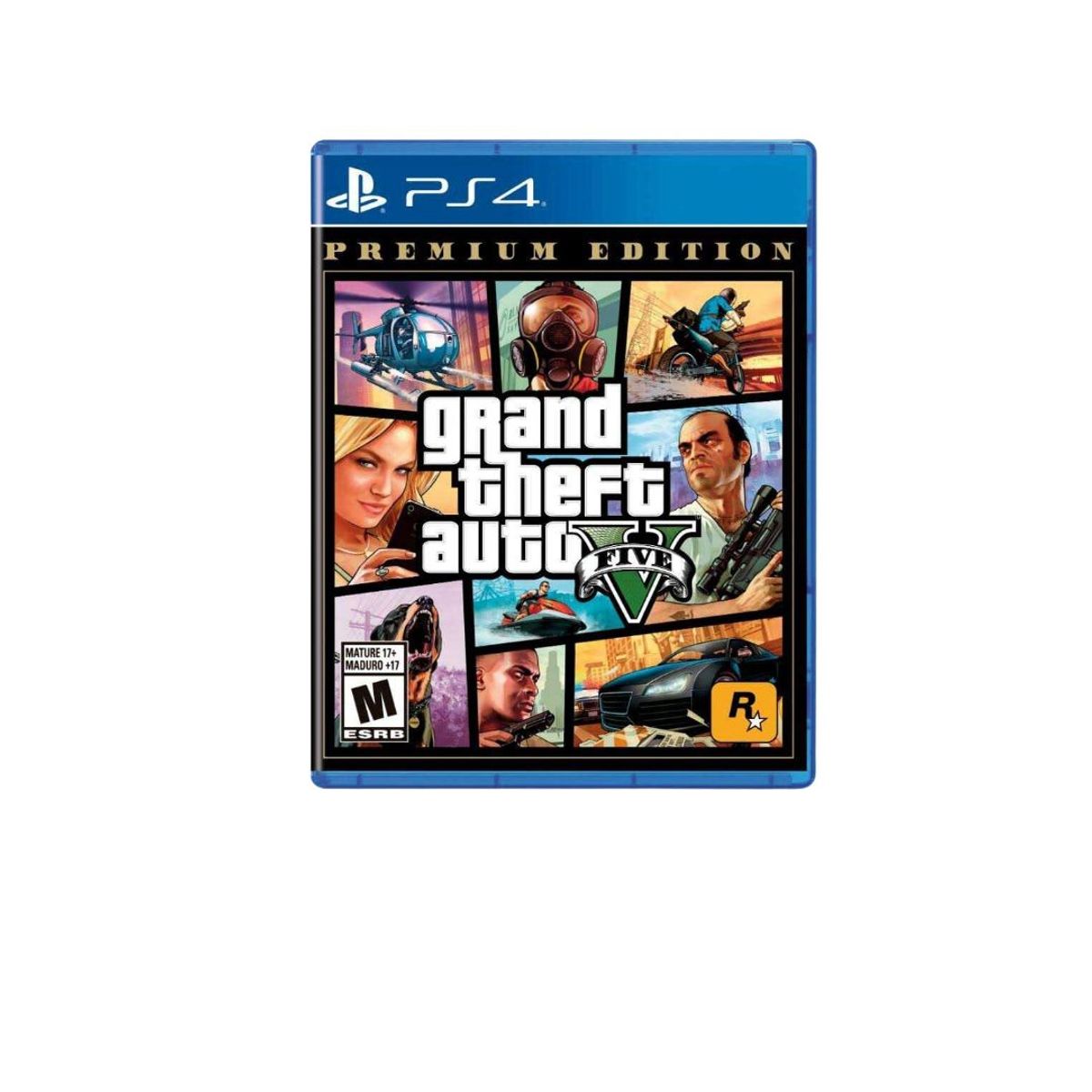 SONY - Consola PS4 Slim 1TB Negro +2 Mandos +GTAV  Reacondicionada