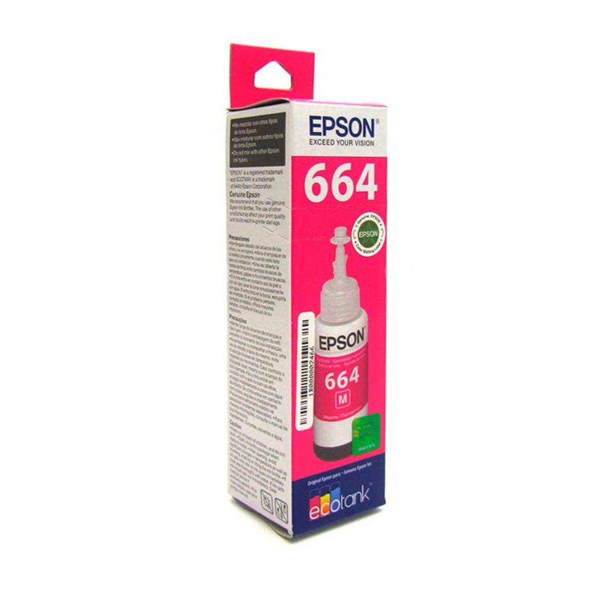 EPSON - TINTA EPSON T664 COLOR MAGENTA ORIGINAL SERIE L BOTELLA