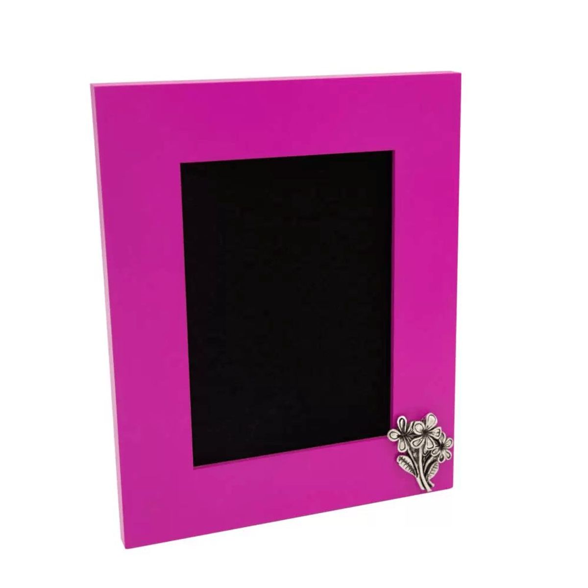 ARGENTARIA - Marco 13×18 Fucsia Plumería - Madera y Plaqué