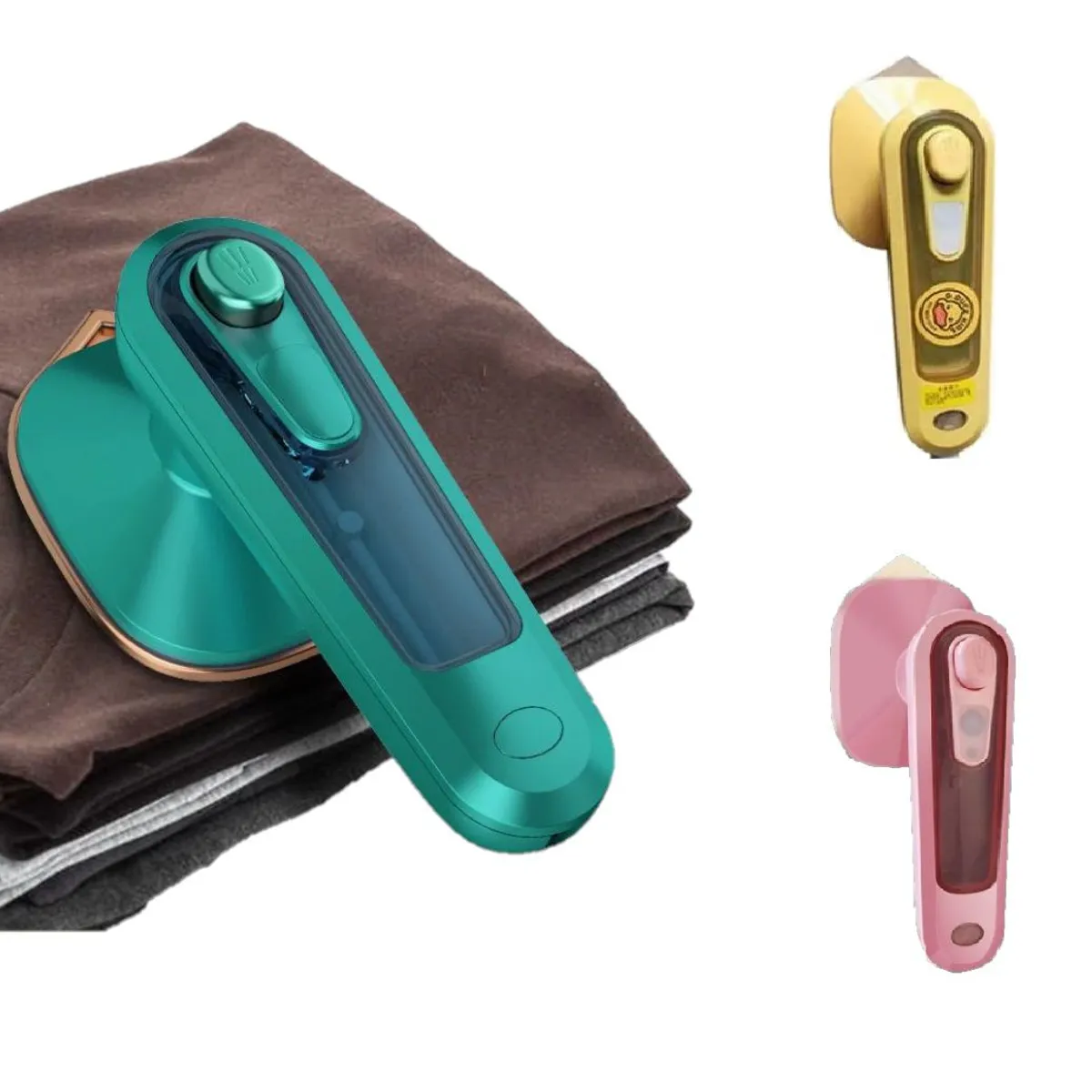 GENERICO - Mini plancha portátil planchado a vapor y en seco VERDE