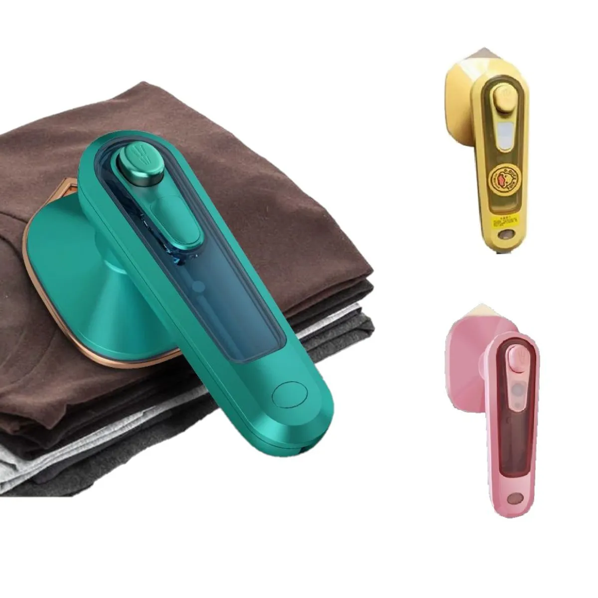 GENERICO - Mini plancha portátil planchado a vapor y en seco VERDE