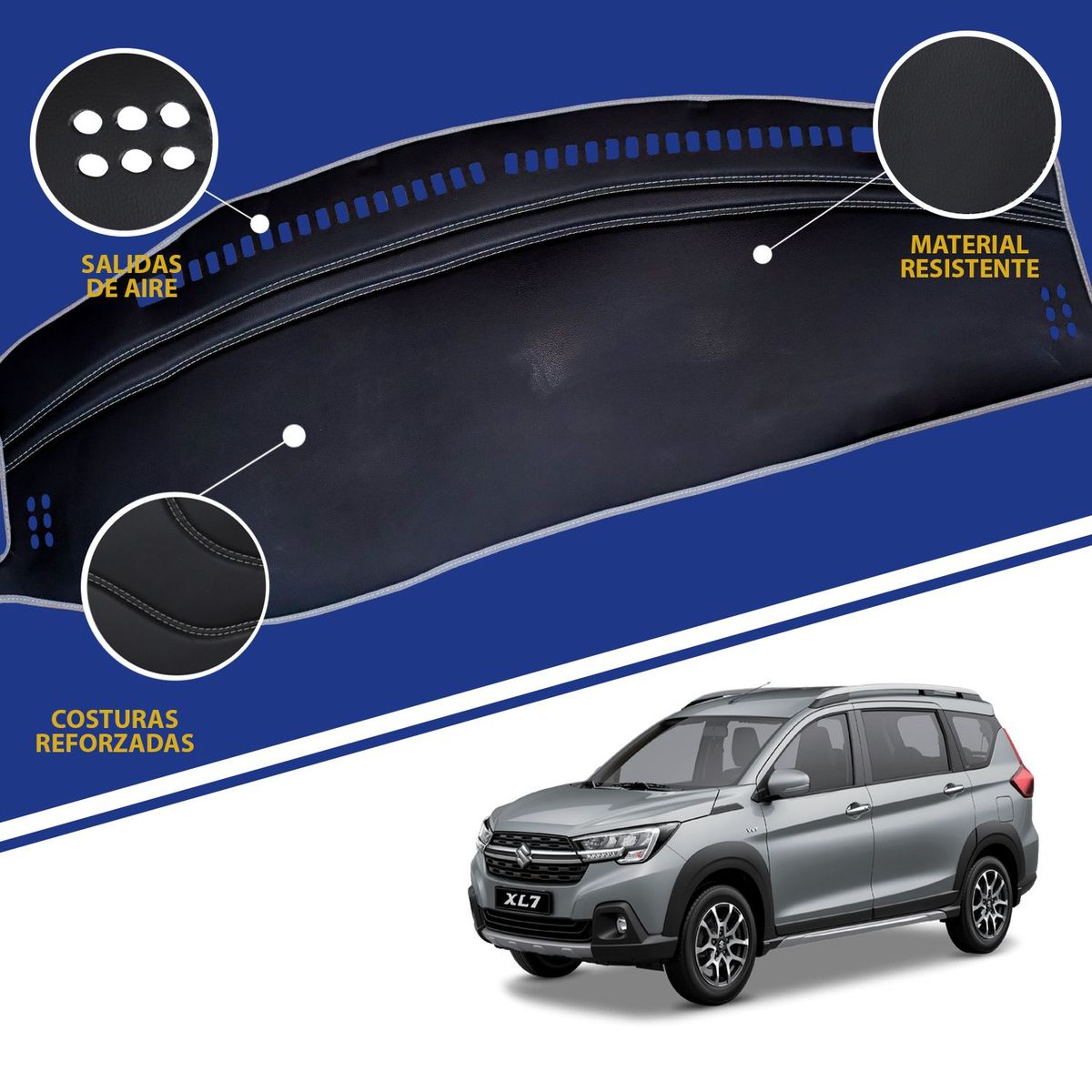 TECGO - PROTECTOR CUBRE TAPETE DE TABLERO TIPO SUZUKI XL 7 2022