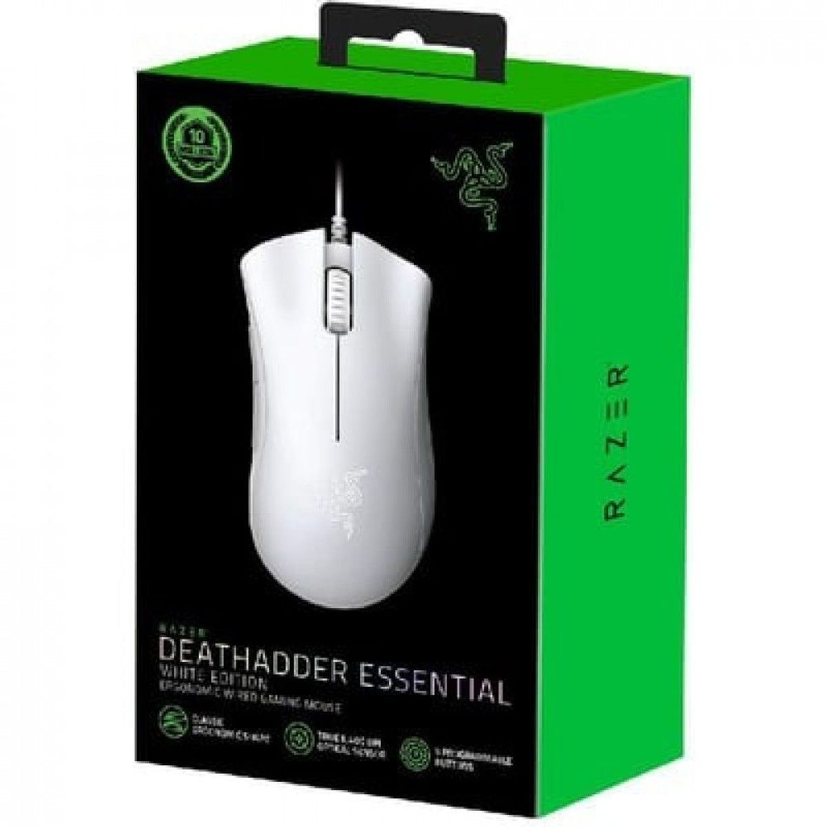 RAZER - MOUSE RAZER DEATHADDER ESSENTIAL BLANCO RZ01-03850200-R3M1