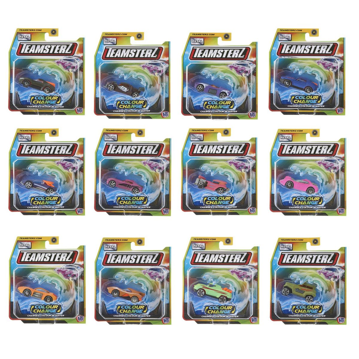 TEAMSTERZ - Juguete Auto Cambia de Color x1 Teamsterz