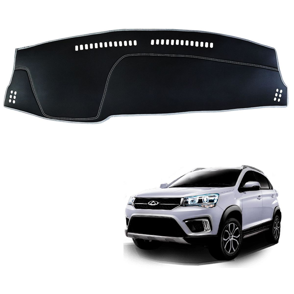 TECGO - PROTECTOR CUBRE TAPETE TABLERO TIPO CHERY TIGGO 2 AÑO 2023