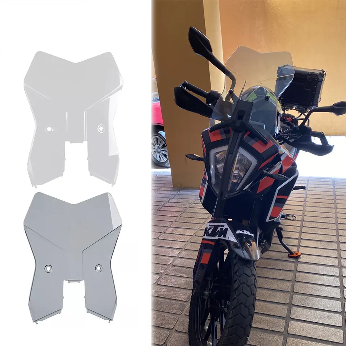 KTM - Cúpula Policarbonato Transparente KTM ADVENTURE 250-390