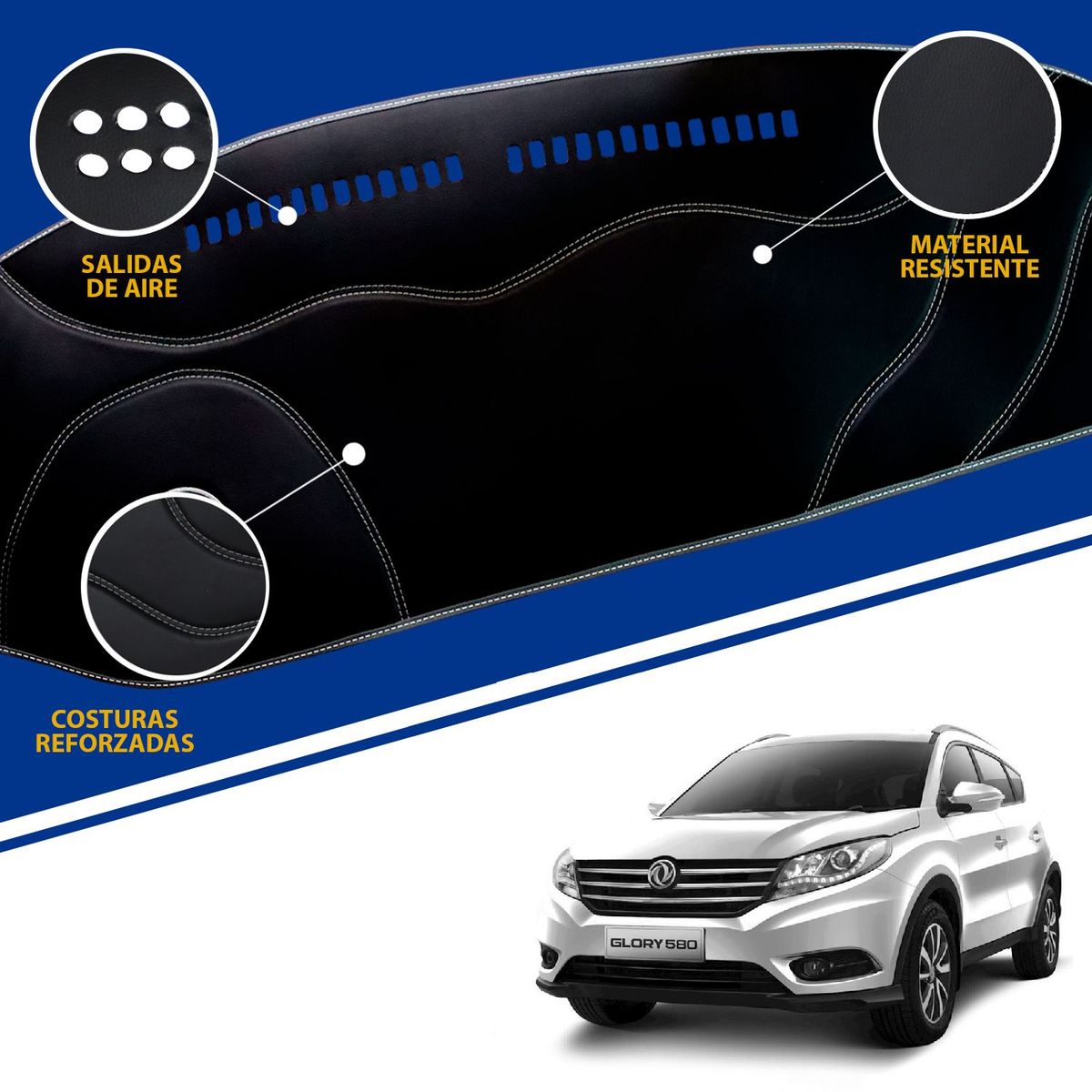 TECGO - PROTECTOR CUBRE TAPETE TABLERO TIPO DFSK GLORY 580 2023