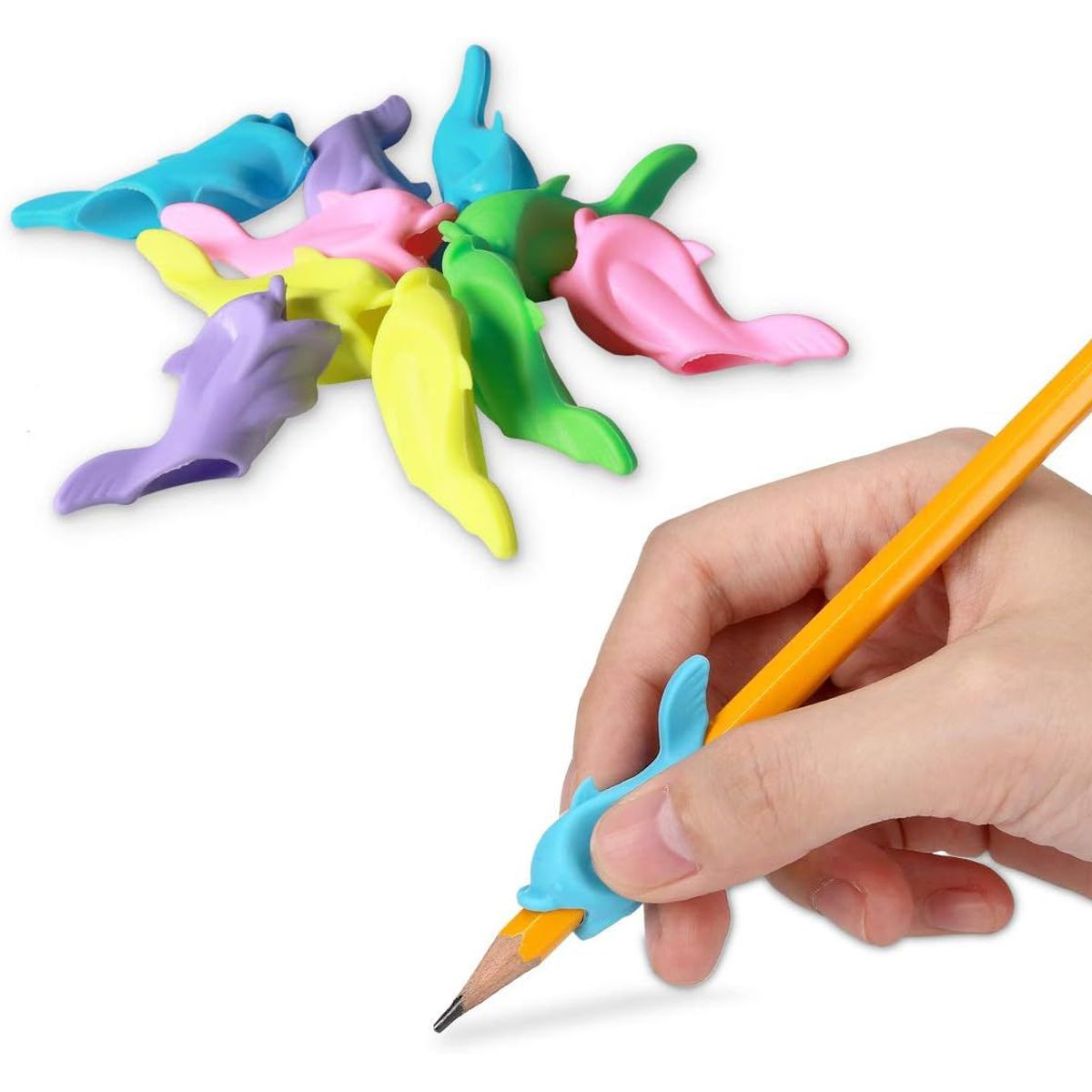 GENERICO - corrector de escritura 10pcs postura de lápiz