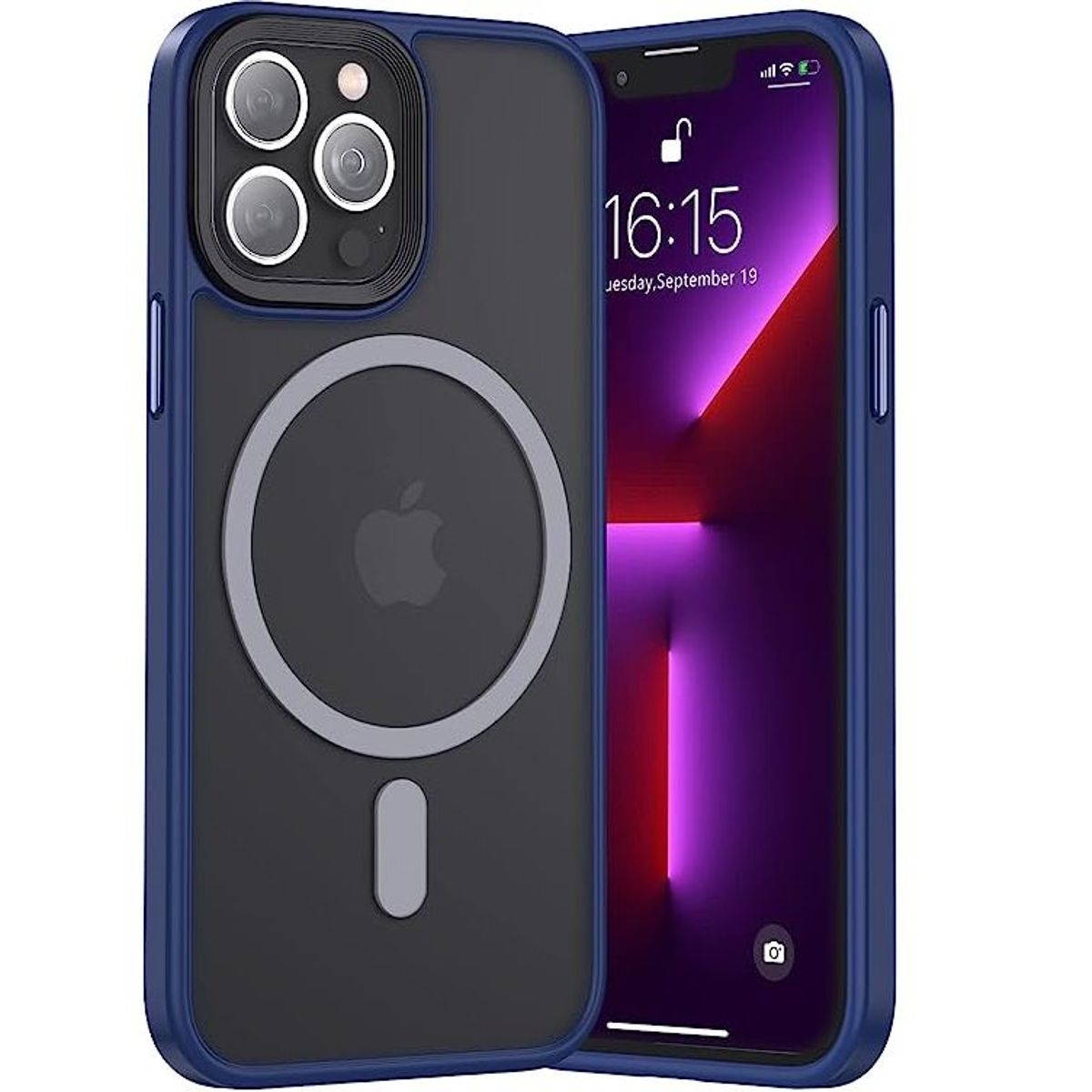 GENERICO - Case o Funda BENKS Magnetic Mate iPhone 14 Pro Max - Azul