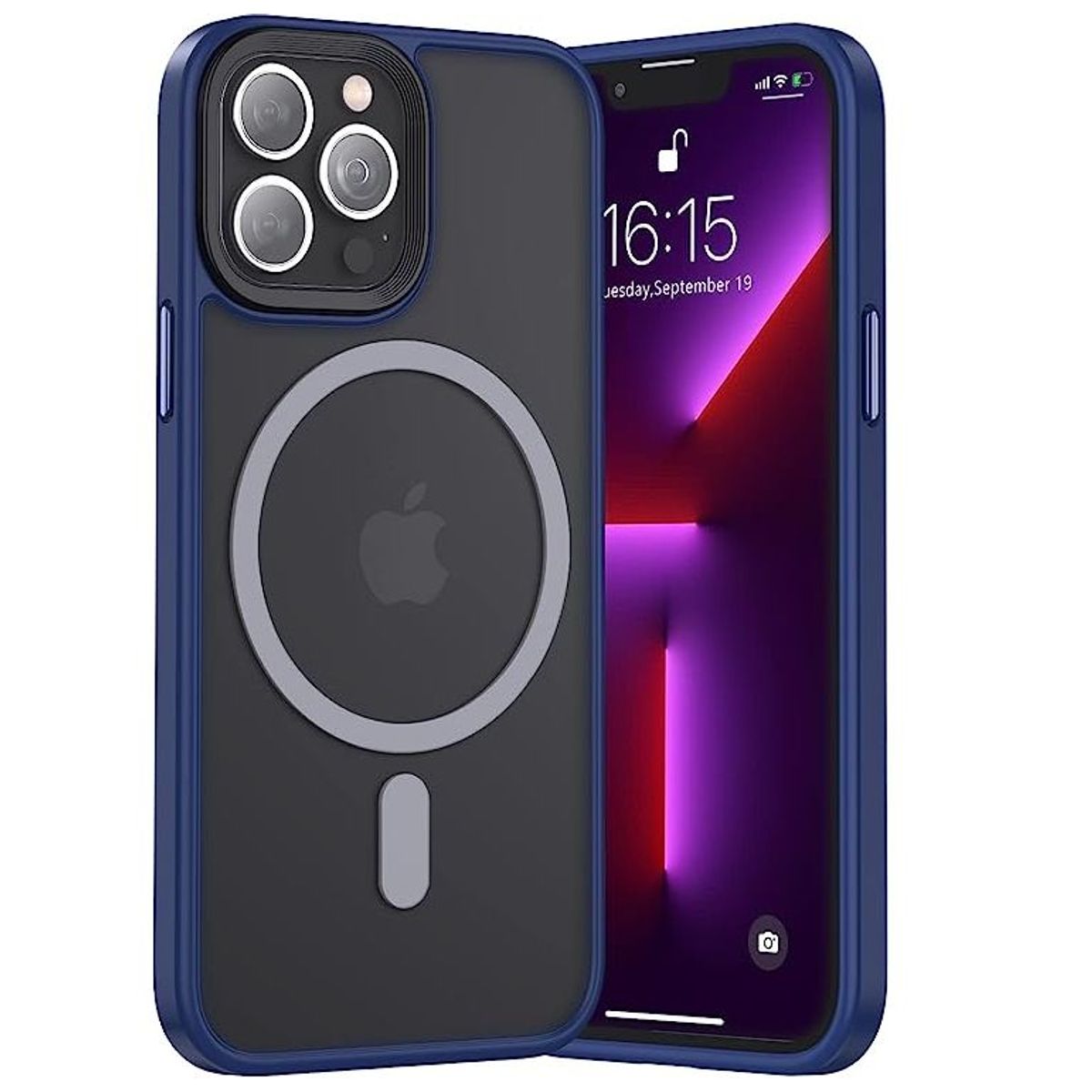 GENERICO - Case o Funda BENKS Magnetic Mate iPhone 14 Pro Max - Azul