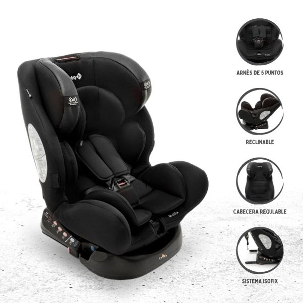 SAFETY 1ST - Silla Para Auto »MULTIFIX» BLACK