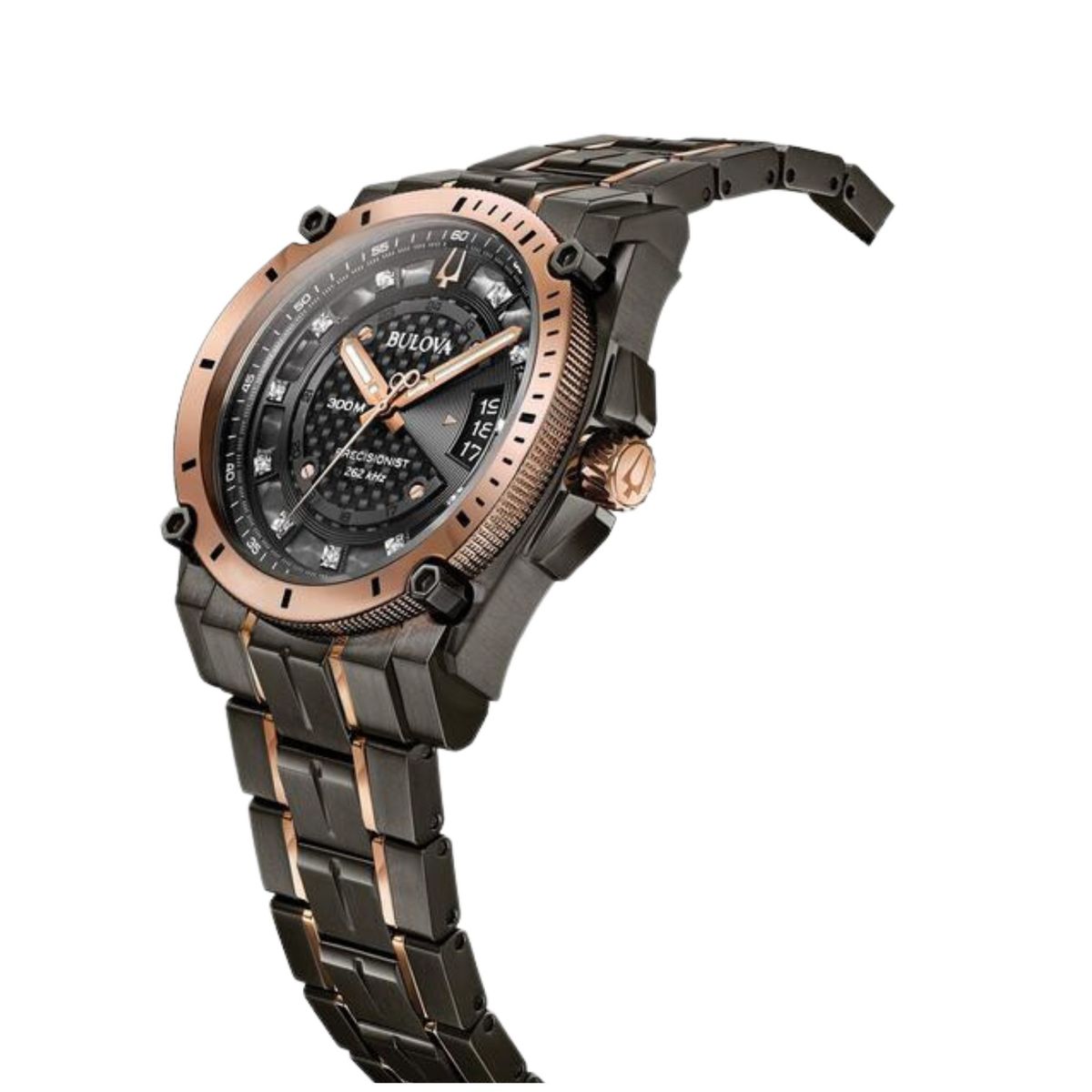BULOVA - BULOVA PRECISIONIST 98D149 DIAMOND BLACK