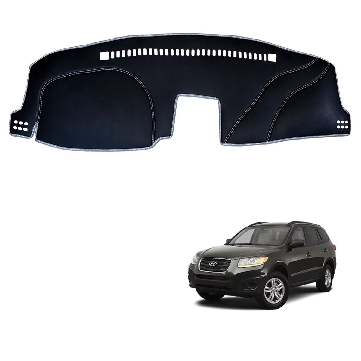 TECGO - PROTECTOR CUBRE TAPETE TABLERO TIPO HYUNDAI SANTA FE 2011