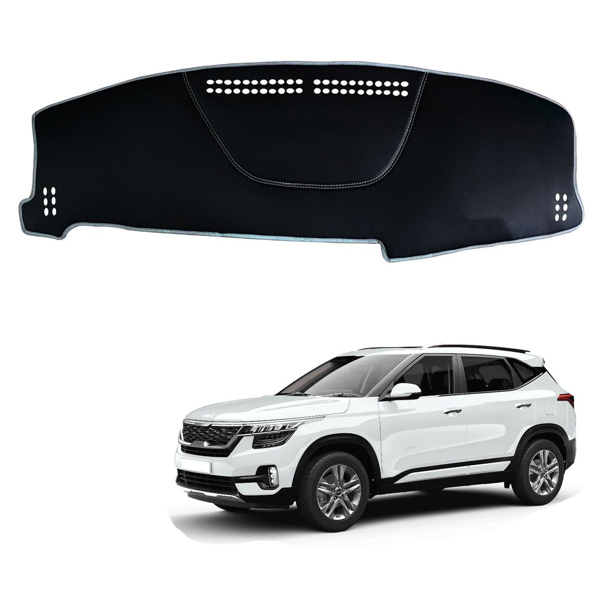 TECGO - PROTECTOR CUBRE TAPETE TABLERO TIPO KIA SELTOS 2022