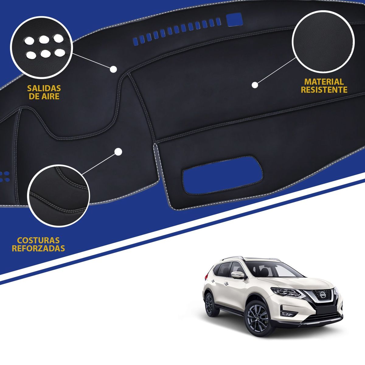 TECGO - PROTECTOR CUBRE TAPETE TABLERO TIPO NISSAN X-TRAIL 2023