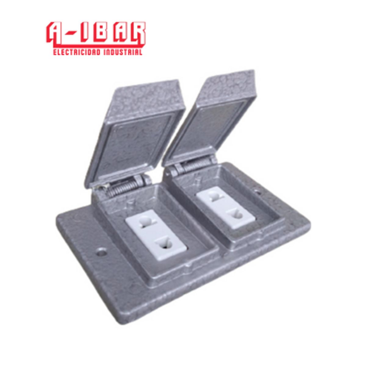 A IBAR - TOMACORRIENTE INDUSTRIAL DOBLE PARA EMPOTRAR 15A  A-IBAR