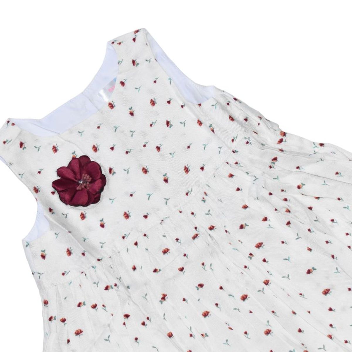 GENERICO - VESTIDO DE CHALIS FLOREADO PARA NIÑA - BEBE