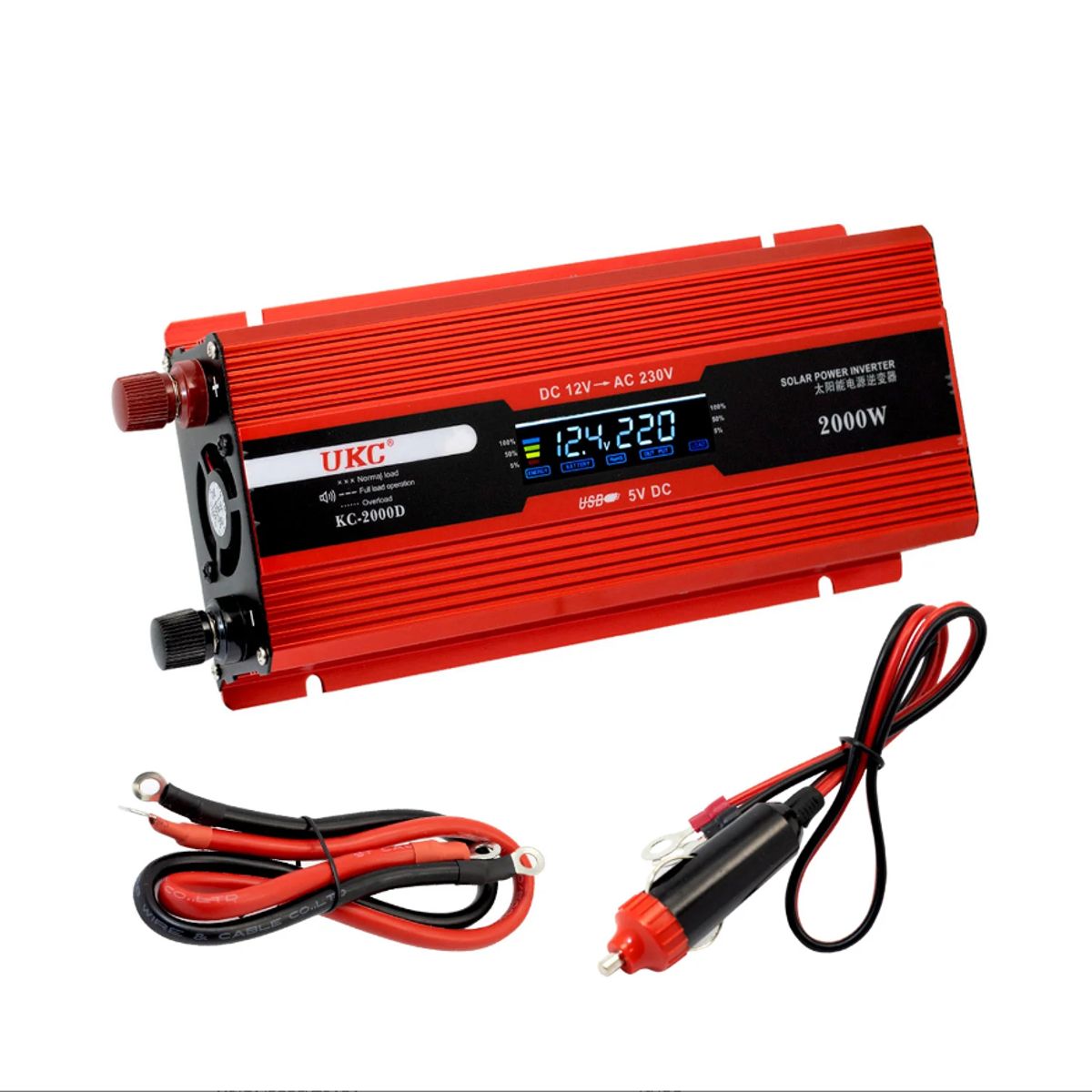 GENERICO - Inversor 12VDC220VAC 2000W KC-2000D UKC