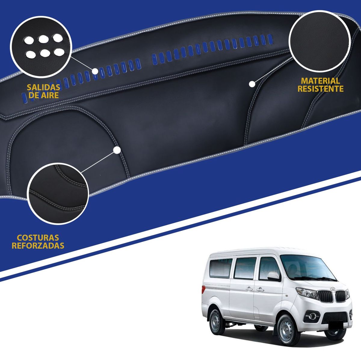 TECGO - PROTECTOR CUBRE TAPETE TABLERO TIPO SHINERAY VAN X30 - 2019