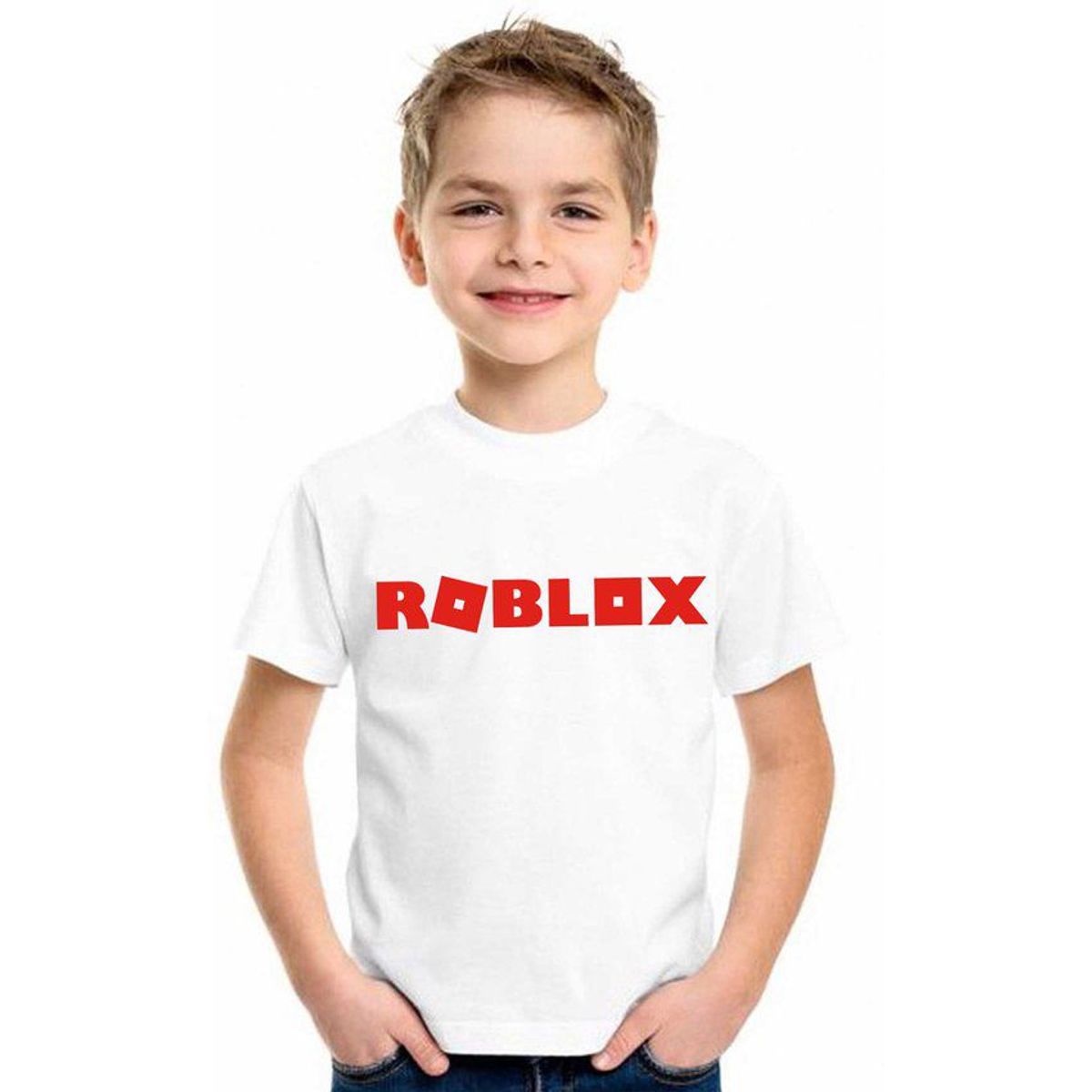 GENERICO - Polo manga corta - d nuñez - roblox - unisex blanco