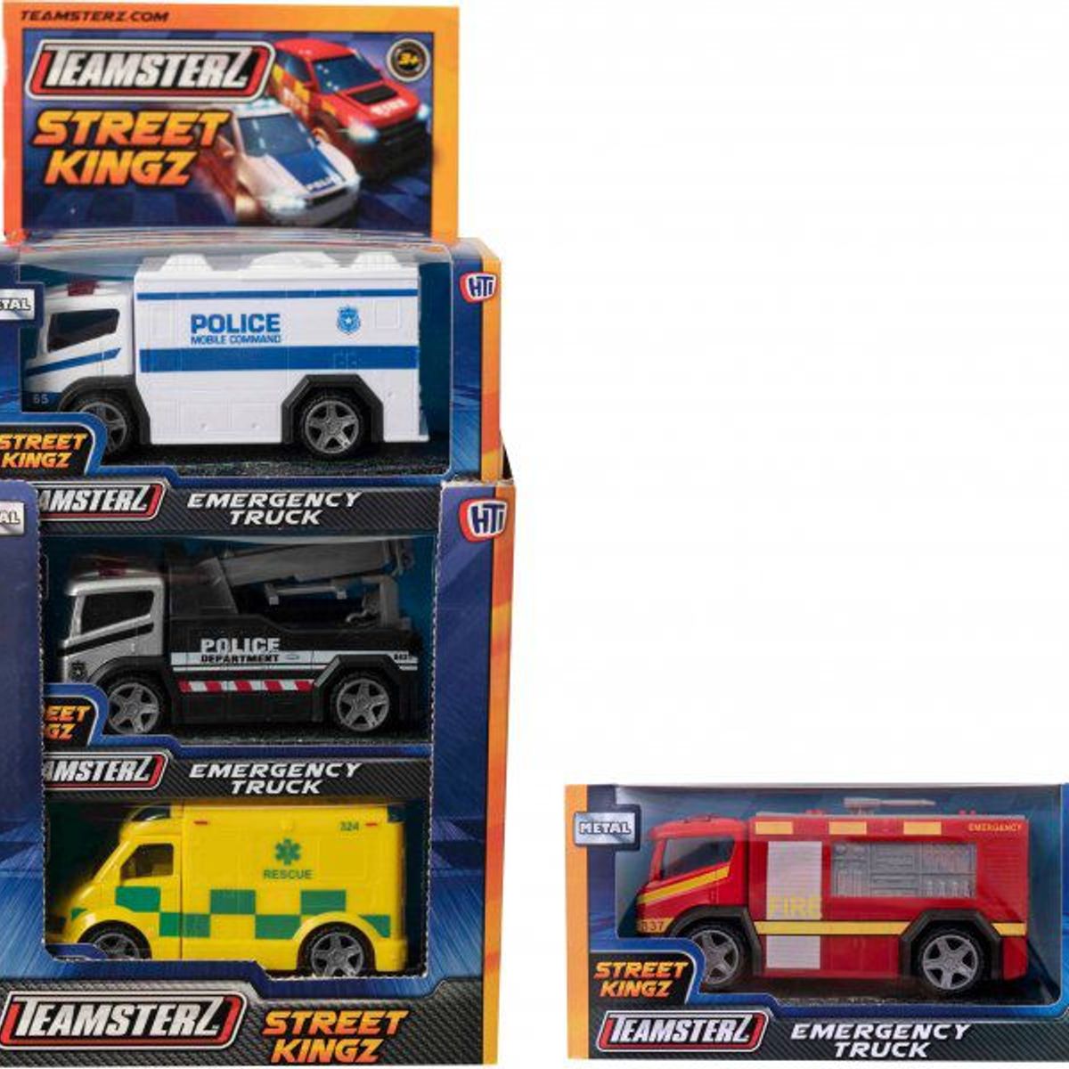TEAMSTERZ - Juguete Camiones de Emergencia Surtidos Teamsterz