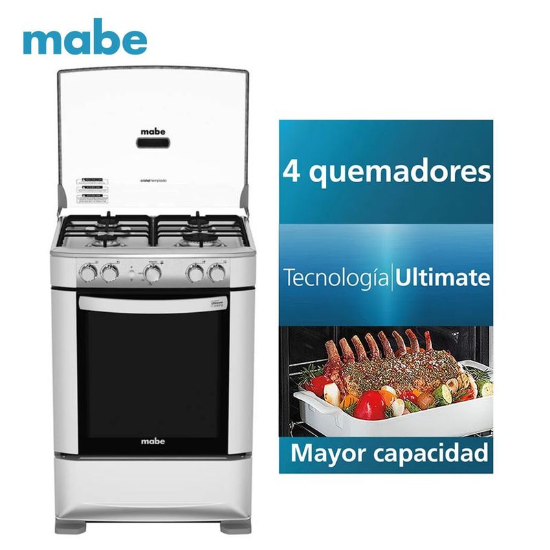 MABE - Cocina a Gas 4 Quemadores Mabe CMP6015SG0