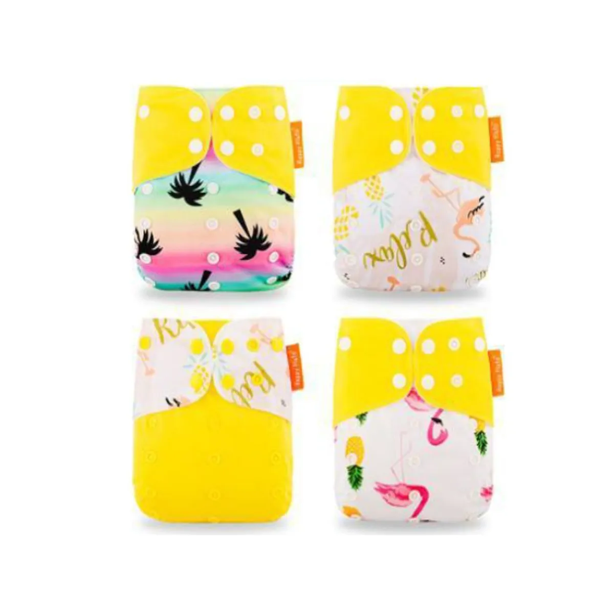 GENERICO - Pañal de Tela Ecológico Unitalla Pack x 4 Unidades