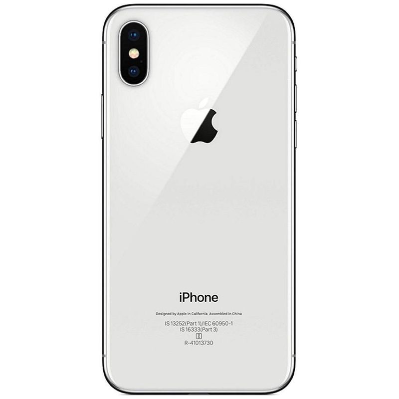 APPLE - Iphone X 64GB  Grado A ,Bateria 100% , Plateado Entrega Inmediata  Reacondicionado