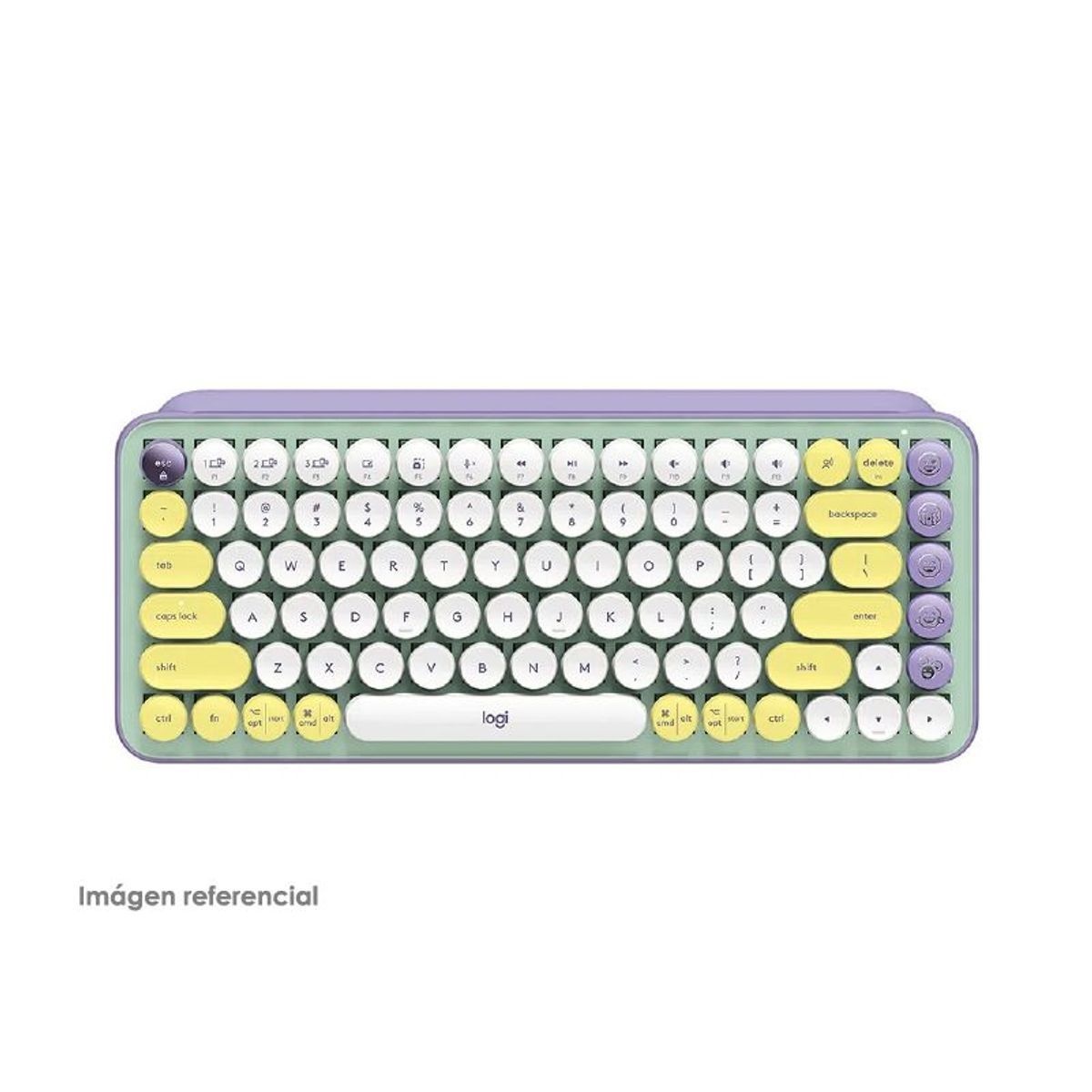 LOGITECH - Teclado Logitech POP Keys Wireless Lila