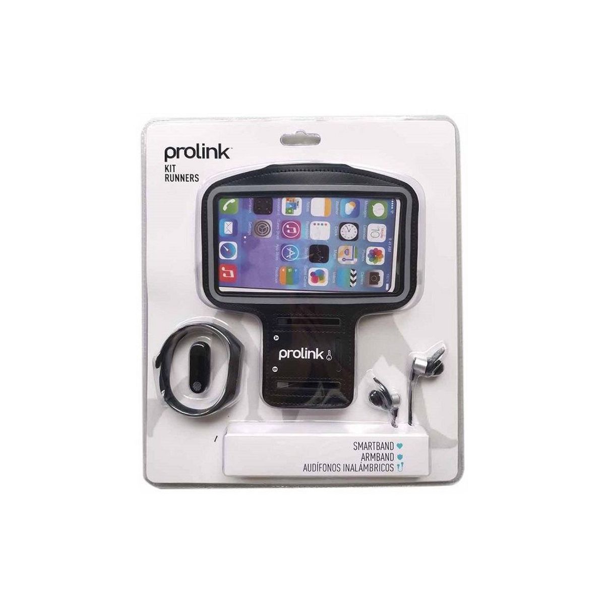 PROLINK - Kit  Corredor SmartBand  Audifonos inalambricos  Armband
