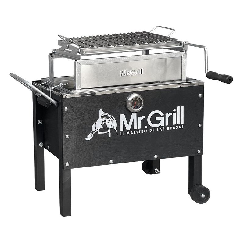 MR GRILL - Caja China Mediana Jr Black Edition Mixta - Parrilla